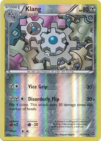 Steam Siege Klang #72/114 reverse holo